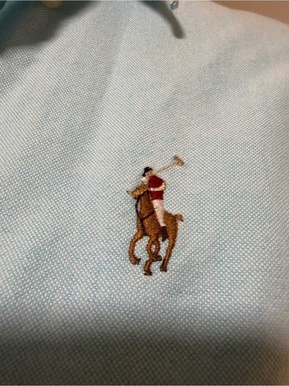 Ralph Lauren Light Blue Women's Button-Down Shirt Pony Preppy Classy - Picture 6 of 11